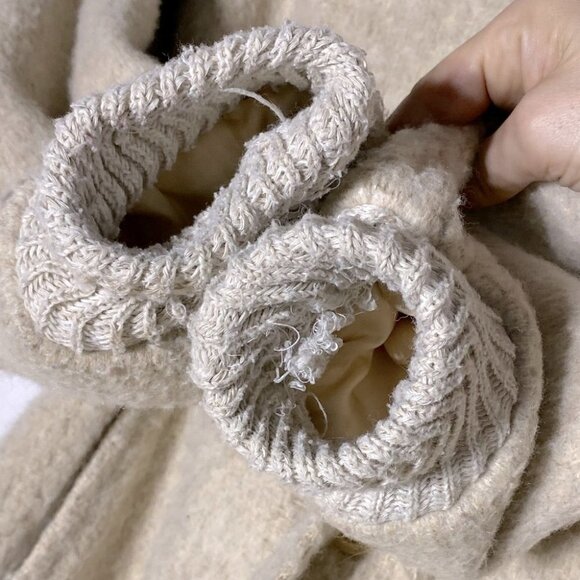 Vintage Irving Posluns Cream Long Wool Overcoat M - Picture 8 of 15